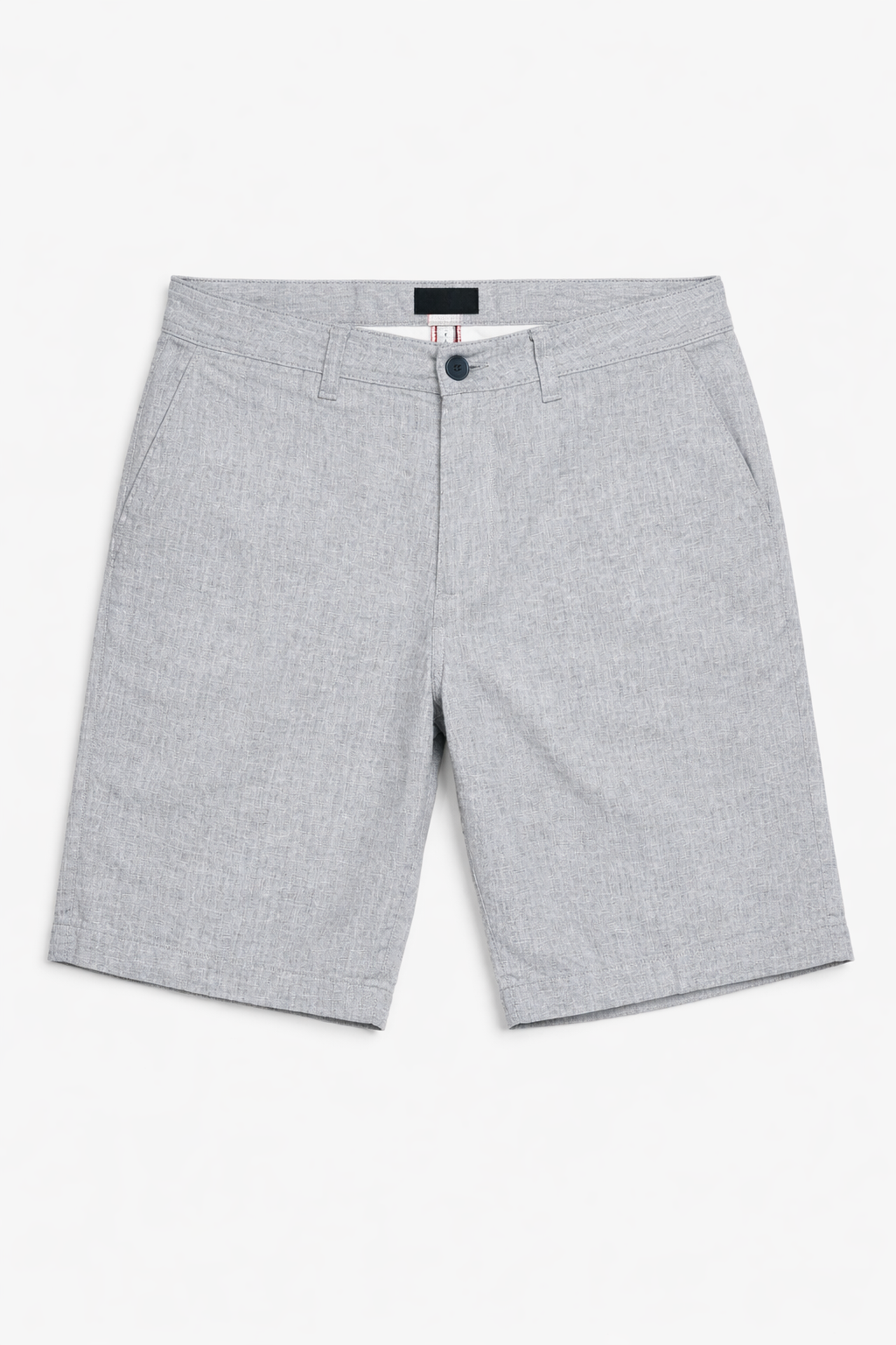 Mens Light Grey Linen Blend short