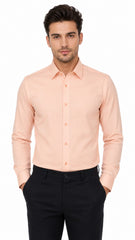 Men’s light orange Formal Shirt