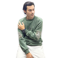 Men’s pistachio green imported sweater