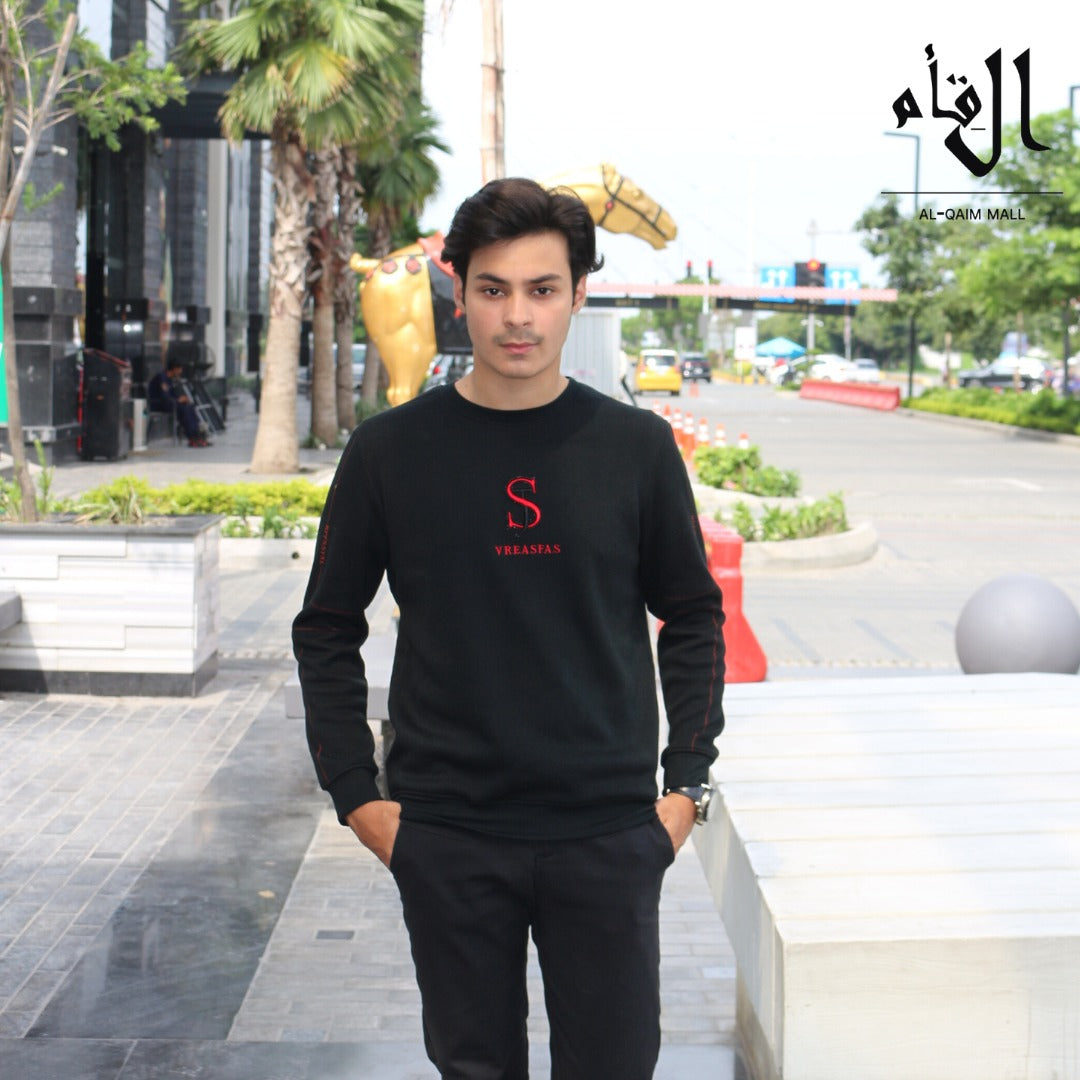 Mens imported black sweater