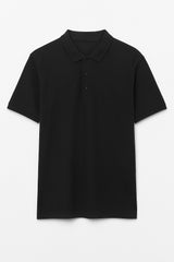 Men’s Black Oversized Polo Tee