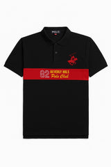 Men’s Black embroided Polo Tee