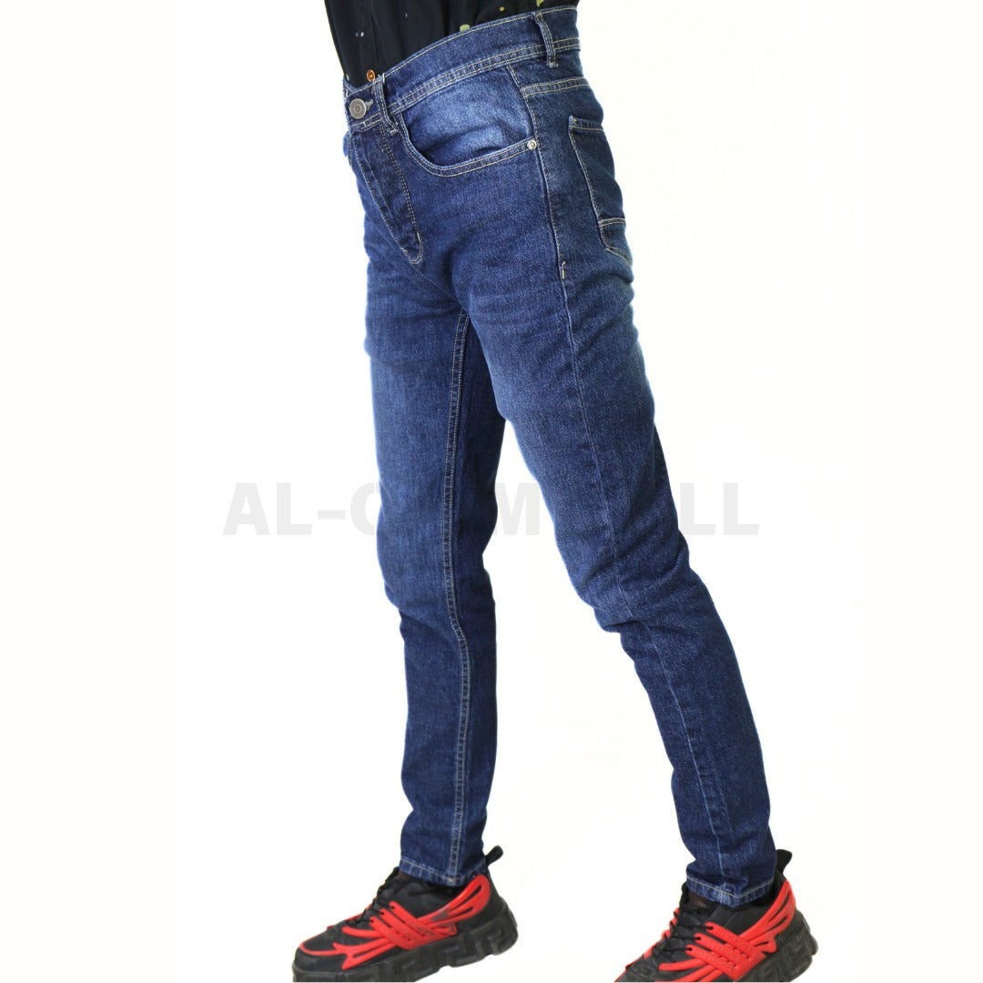 Men’s navy wash denim