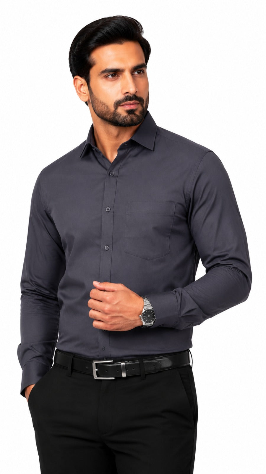 Men’s Dark Grey Formal Shirt